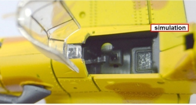 4D model nacvakávací stavebnice BF 109 (žlutá) 1:48