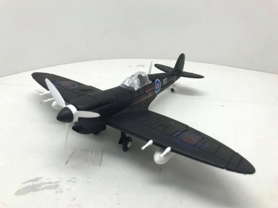 4D model nacvakávací stavebnice Spitfire (černá) 1:48