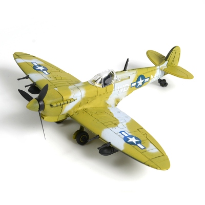 4D model nacvakávací stavebnice Spitfire (zlatá) 1:48