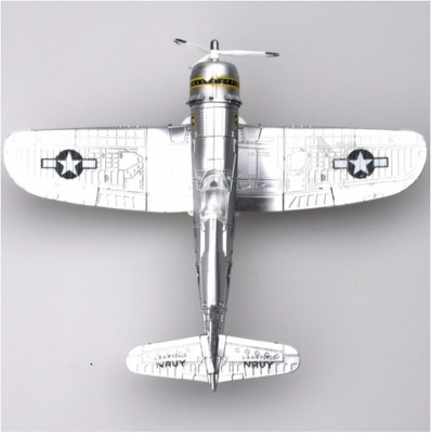 4D model nacvakávací stavebnice Corsair F4U (stříbrná) 1:48 (2x)