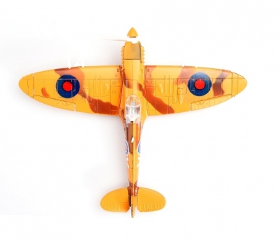 4D model nacvakávací stavebnice Spitfire (žlutá) 1:48(DOŘASNĚ VYPRODÁNO)