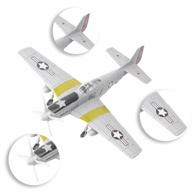 4D model nacvakávací stavebnice P-51D (světle šedá) 1:48 (DOČASNĚ VYPRODÁNO)